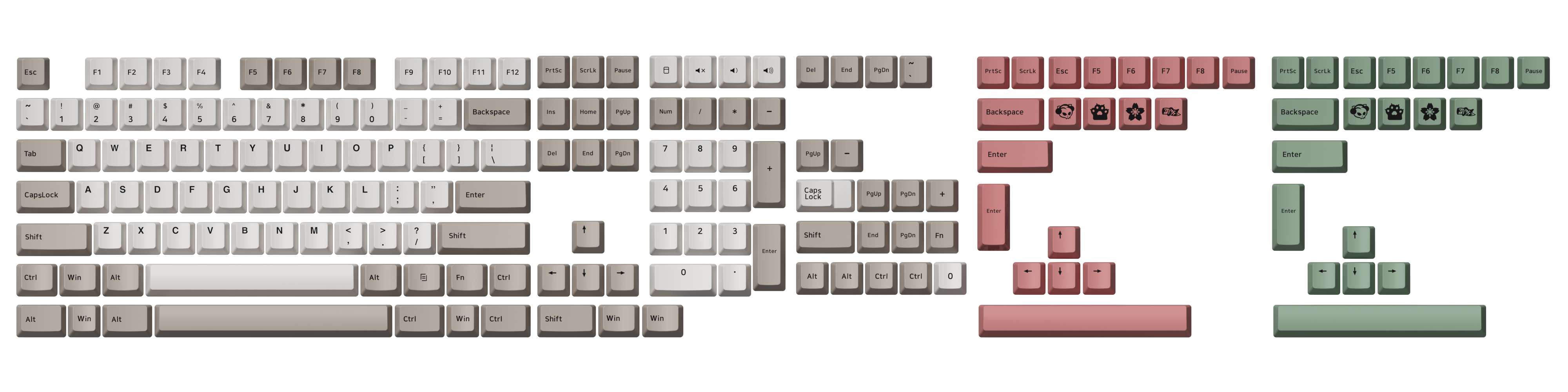9009 Retro Tastenkappen Set - Image 14
