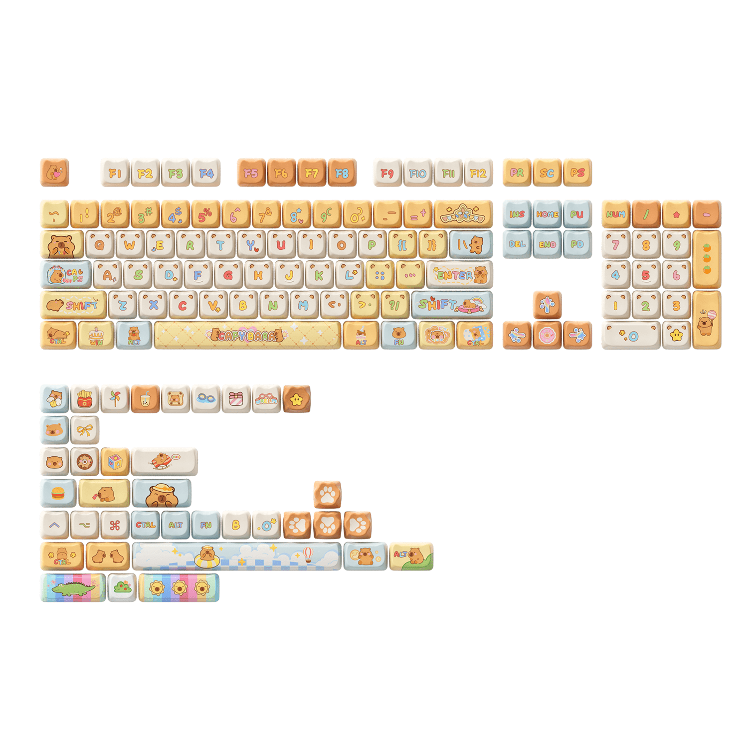 Capybara Tastenkappen Set (142 Tasten) - Image 10