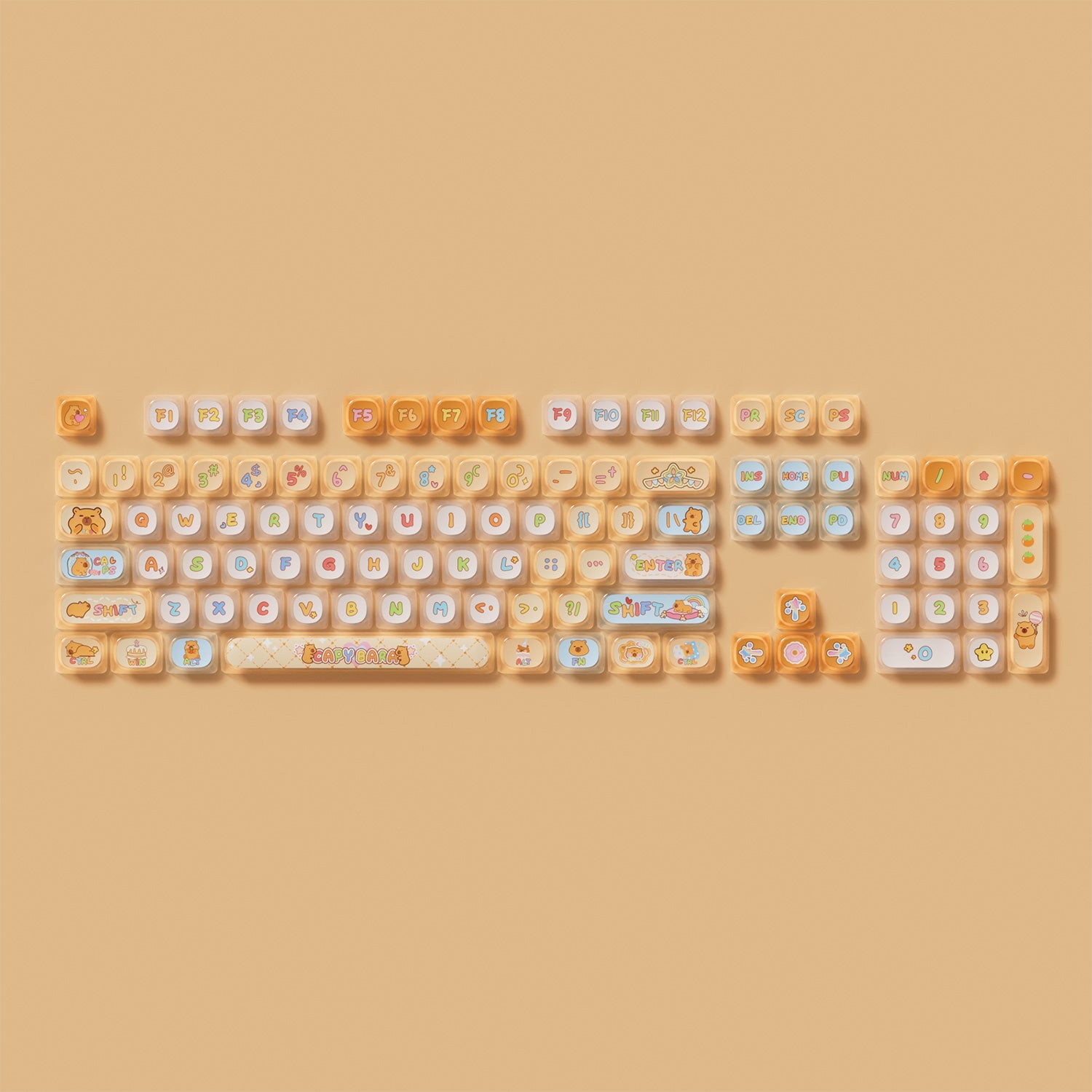 Capybara Tastenkappen Set (142 Tasten) - Image 9
