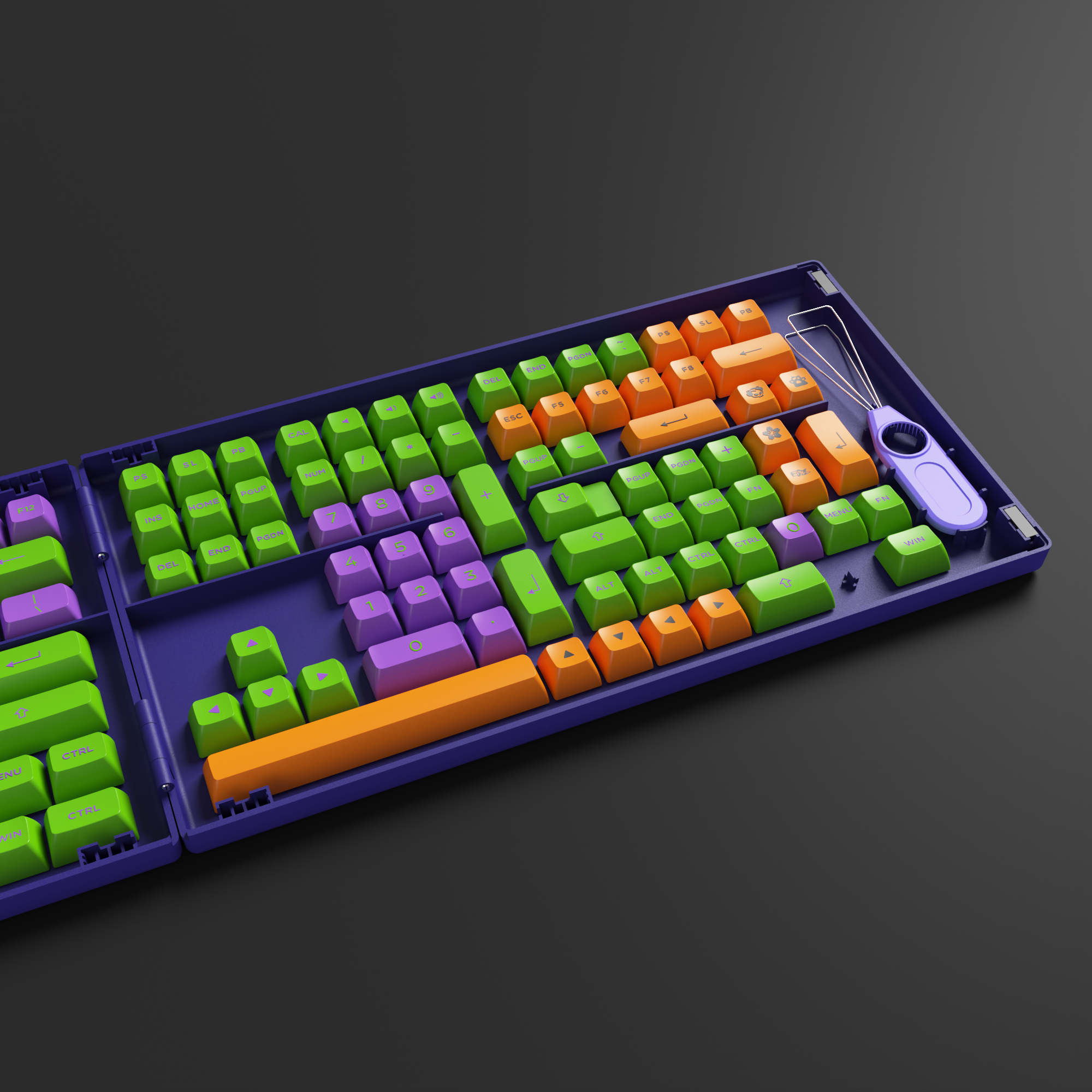 EVA-01 Themed Tastenkappen Set (158 Tasten) - Image 7