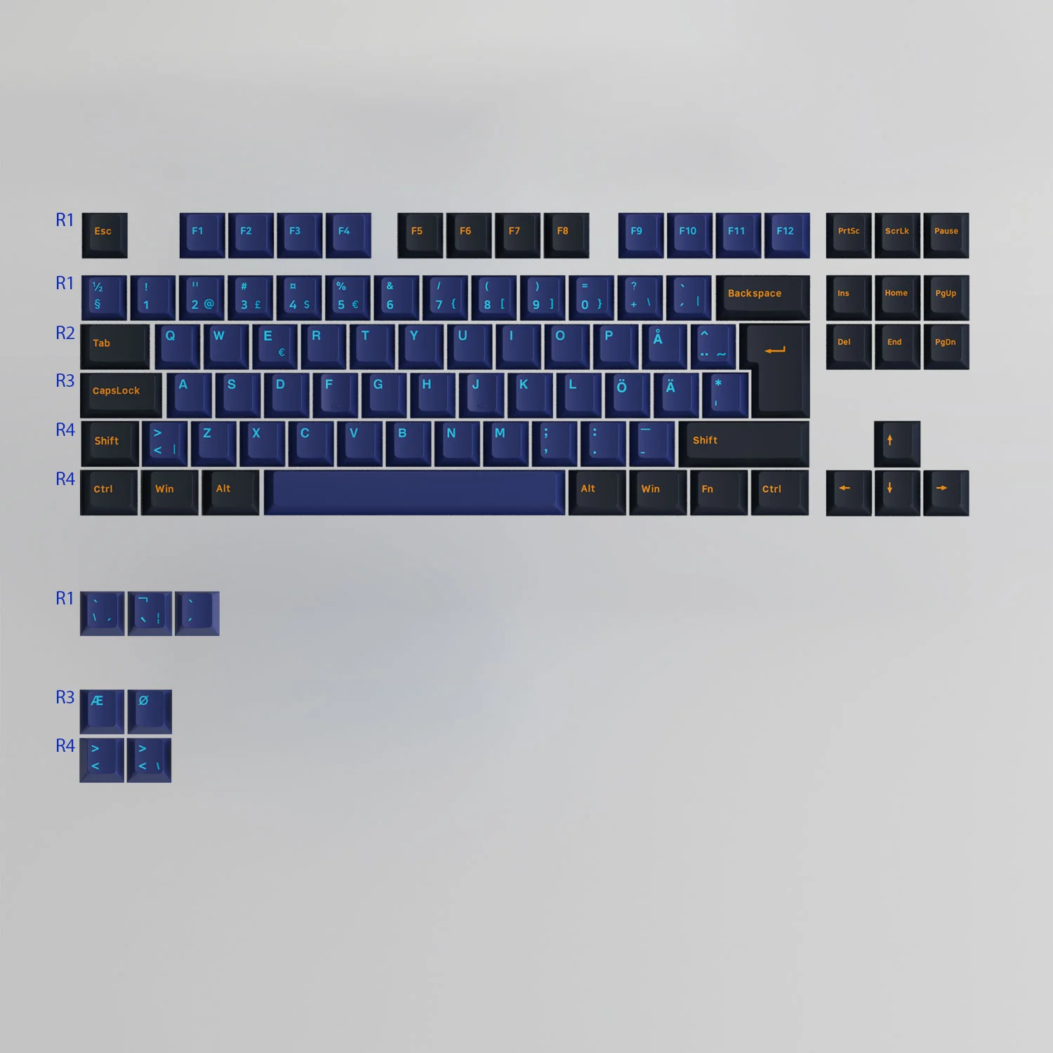 Horizon ISO Nordic Tastenkappen Set (95-Tasten) - Image 14