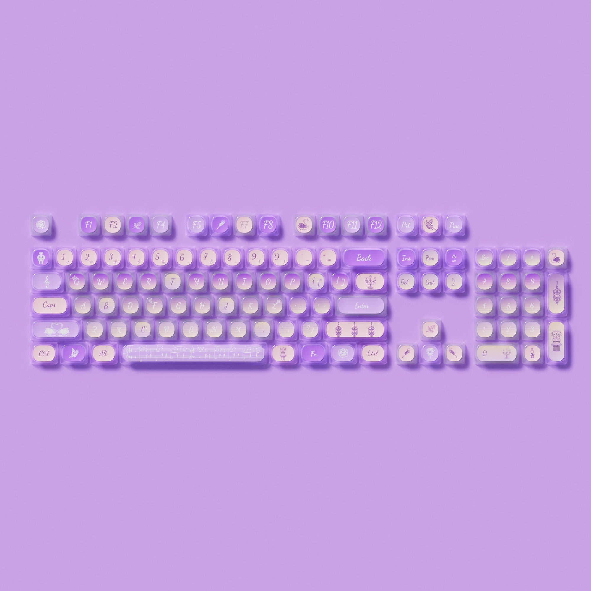 Swan Sonata Tastenkappen Set (140 Tasten) - Image 6